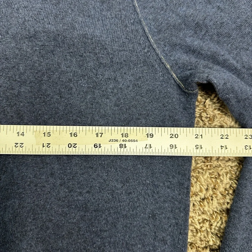 Banana Republic Men's Crewneck Sweater Med Italian Yarn Wool Cashmere Blend Blue